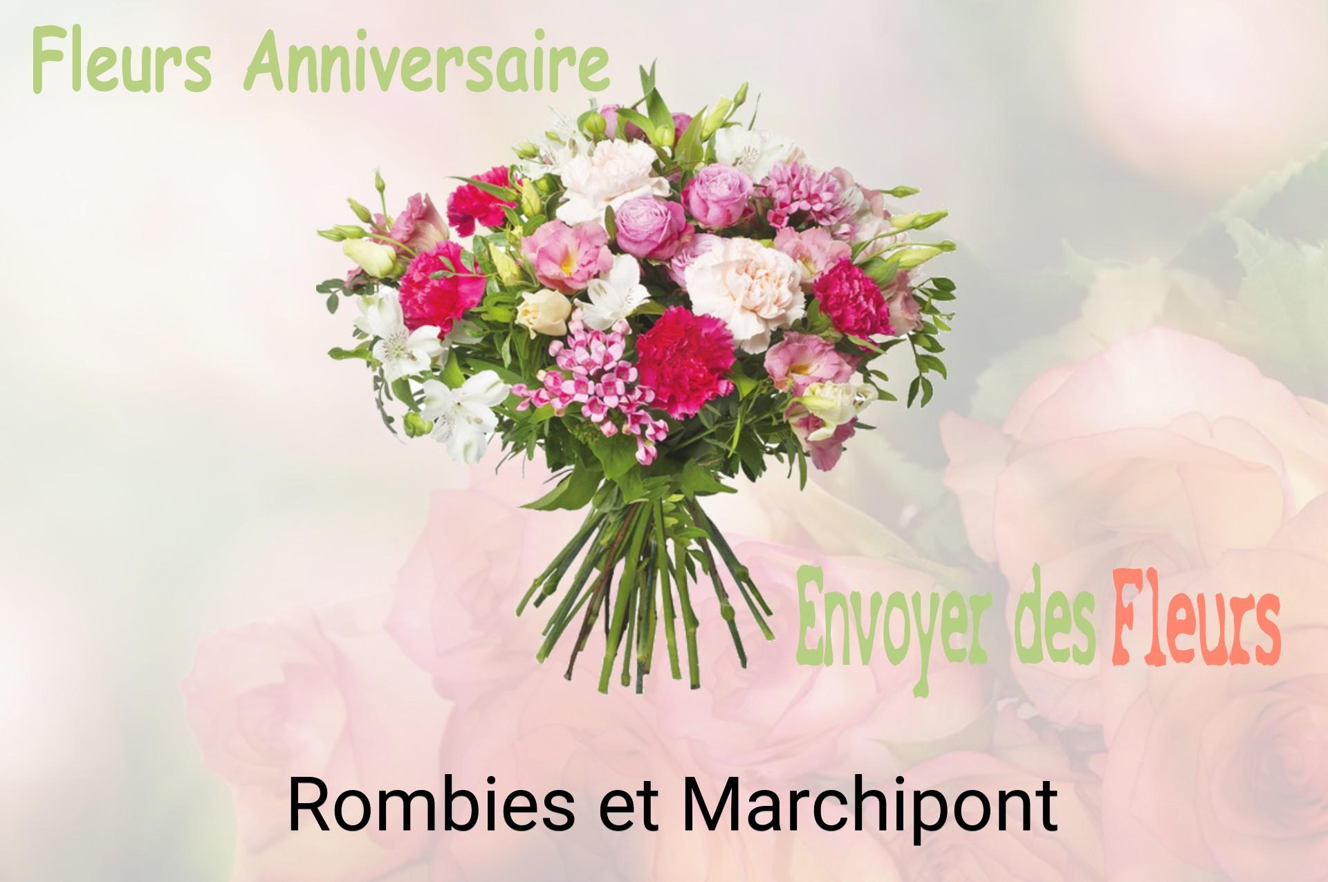 Bouquet de fleurs d’anniversaire livré à Rombies-et-Marchipont