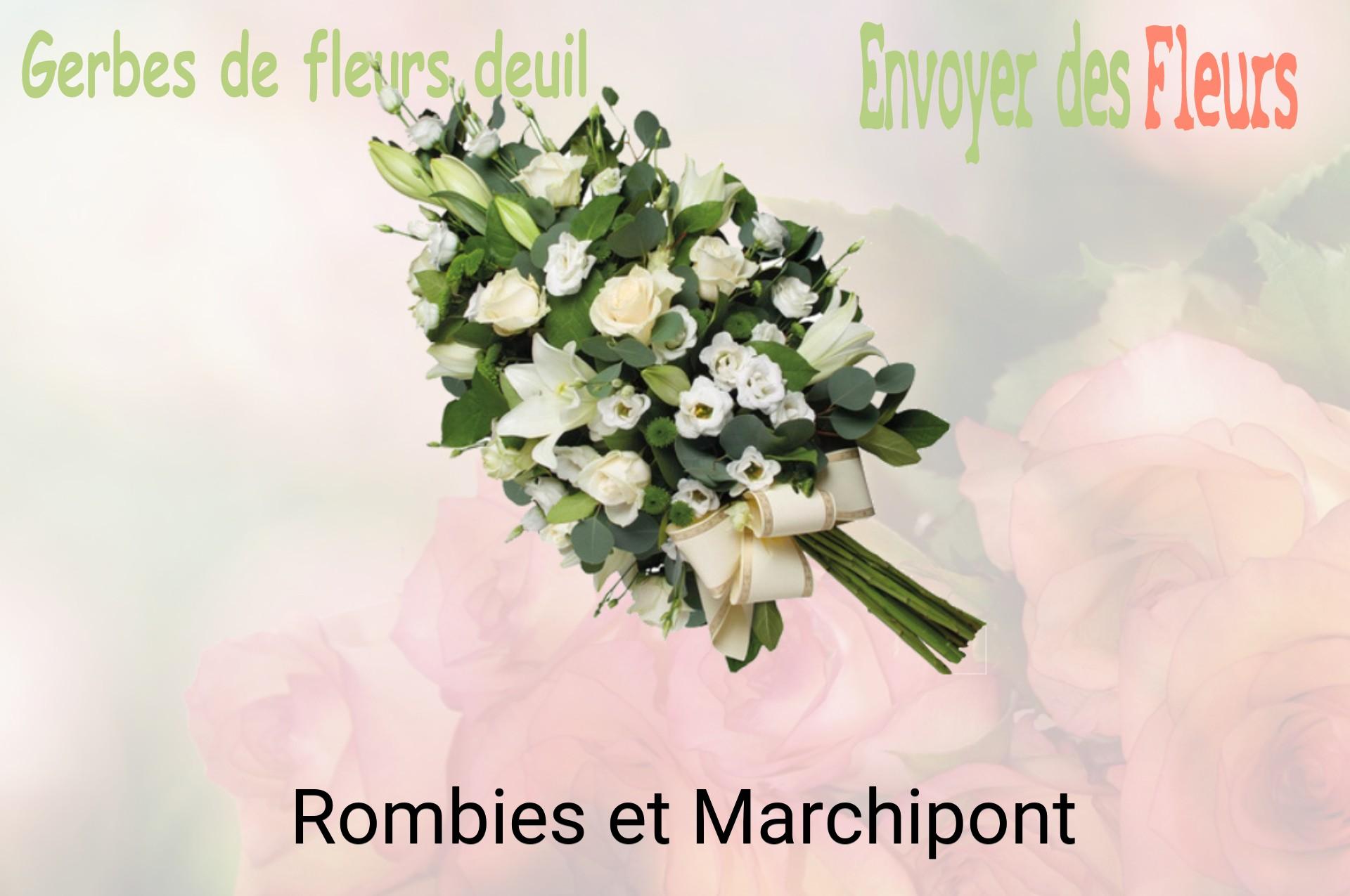 Gerbe de fleurs de deuil livrée à Rombies-et-Marchipont